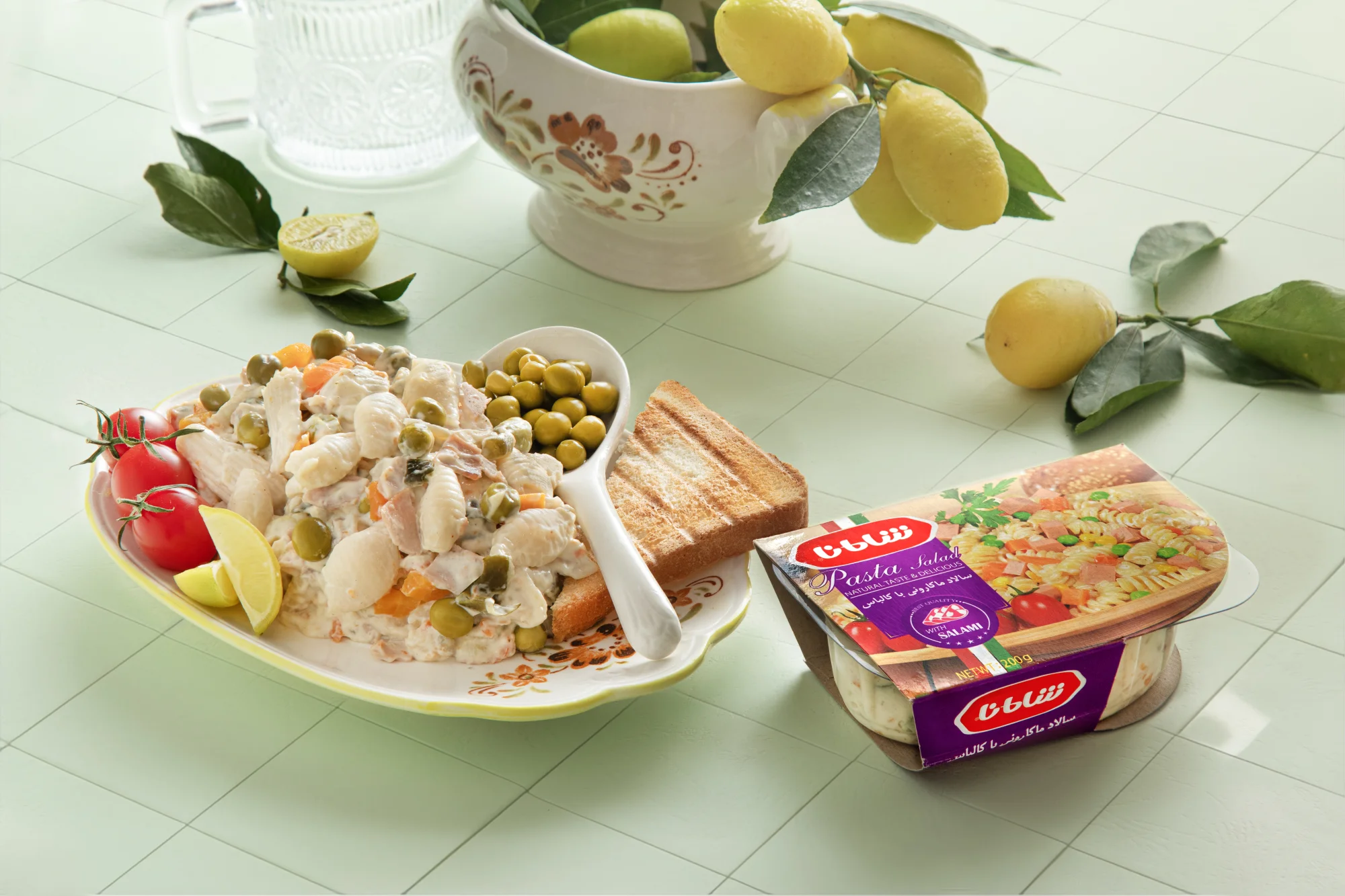 خوراک سالاد ماکارونی